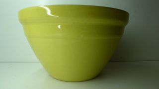 Hoffman Mixing Bowl Australian Pottery Vintage Ceramic Yellow Kitchen Ware