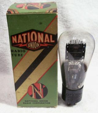 National Union Black Plate Nx - 245 Triode With Strong Emission