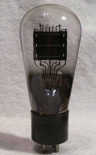 National Union Black Plate NX - 245 Triode with Strong Emission 2