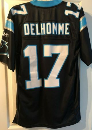 Vintage 17 Jake Delhomme Carolina Panthers Football Jersey Stitched Name/ Med