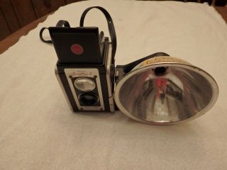 Eastman Kodak Duaflex Ii Camera Kodet Lens With Flash Attachment