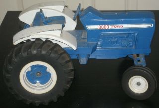 Vintage Ertl Ford 8000 Die Cast Metal Toy Tractor 1/12 Scale