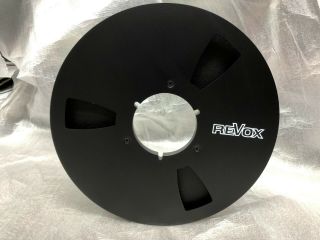 Black Revox Nab 10.  5 " Inch Metal Reel For 1/4 " Tape