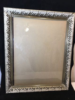 Vintage Hollywood Regency Picture Frame 16x13 Gold Tone With With Ornate