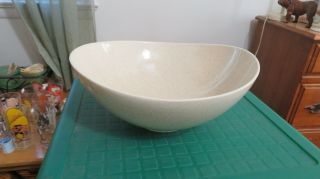Vintage Red Wing Pottery 12 " Speckled Salad Serving Bowl Mid Century 1950 