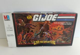 G.  I.  Joe Live The Adventure - Vintage Board Game - 1986 Complete