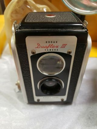 Vintage Kodak Duaflex 3 Camera with Protective Cover,  FILM,  and Box 3
