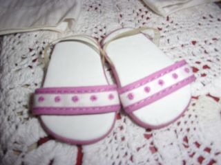 vntg American Girl just like you 2 in 1 beach outfit white sailor pants sandals 4