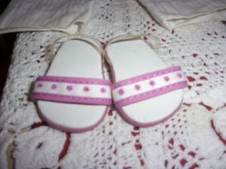 vntg American Girl just like you 2 in 1 beach outfit white sailor pants sandals 5