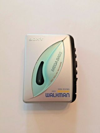 Vtg Sony Walkman Wm - Ex190 Mega Bass Portable Cassette Player