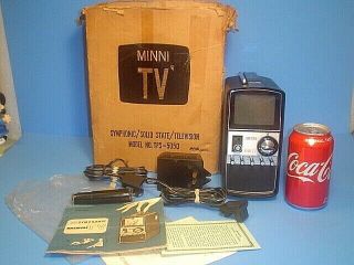 Vintage Symphonic Minni Tv Television Made In Japan Tps - 5050