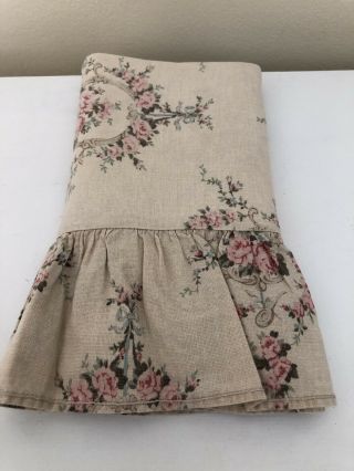 Vintage Ralph Lauren Trianon King Ruffled Pillowcase French Country