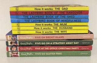 Adult Ladybird & Enid Blyton,  11 Book Bundle,  The Ladybird Book Of Hangover,  (b)