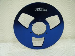 Blue Revox Nab Aluminum Take - Up Metal Reel 10.  5 " For 1/4 " Tape Made In Usa