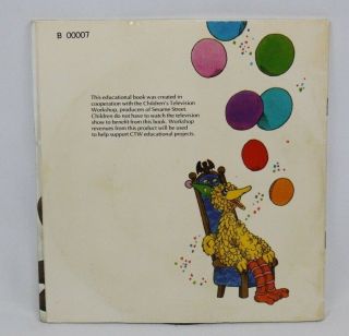 Vintage The Count Counts a Party - Sesame Street Book & 7 