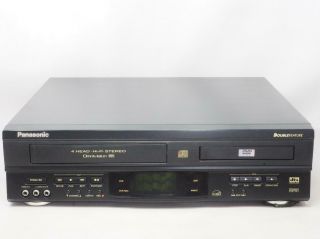 Panasonic Pv - D4742 Dvd Vcr Vhs Combo Player/recorder Great