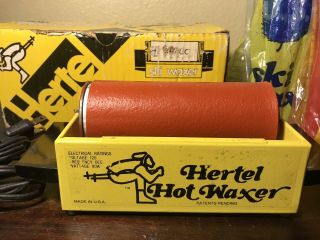 Vintage Hertel The Ski Hot Waxer Machine Made In USA w U.  S Wax w Box 2
