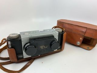 Vintage Stereo Realist 35 Mm Camera Dual F 3.  5 David White Milwaukee,  Wi W/case