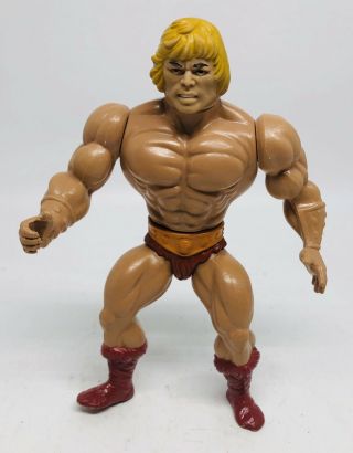 Vintage Mattel Masters Of The Universe He - Man Action Figure Motu Toy