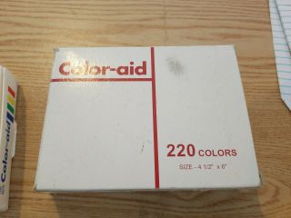 Set Of Vintage Color - aid Swatches 3 X 4 1/2 and 4 1/2 X 6 2
