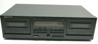 Vintage Pioneer Ct - W250 Double Stereo Cassette Deck Great