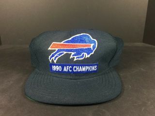Buffalo Bills Nfl Vintage 1990 Afc Champions Era Snap Back Cap Hat
