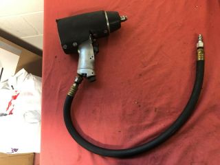 Vtg Usa Made Chicago Pneumatic Cp734 1/2 " - Drive Air Impact Wrench And Cover/hose