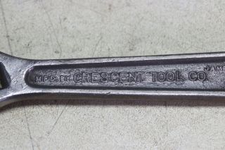 Vintage Crescent Tool 6 inch adjustable wrench USA 3