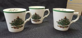 Spode Vintage Christmas Tree Coffee Mug S3324 Set Of 3