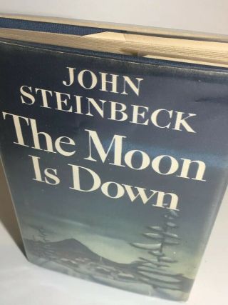 John Steinbeck,  The Moon Is Down,  1st Ed/1st Print,  Ln/vg Hc W/ Dj 1942.
