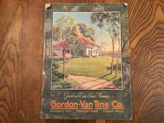Vintage 1927 Gordon Van Tine Co.  Home Plan Booklet Davenport Iowa