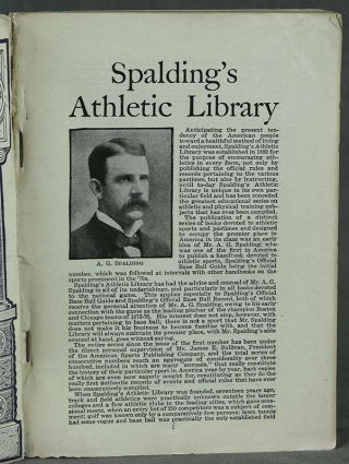 A G Spalding / Spalding ' s Athletic Library Official Lawn Tennis Annual 1st ed 2
