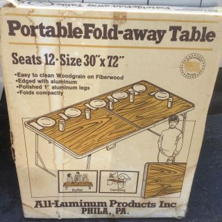 Vintage Camping Folding Table