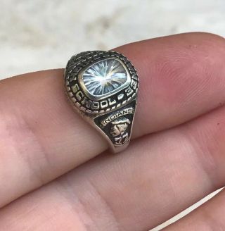 Sterling Silver 925 Vintage Top Quality Shawnee High School Indians Ring