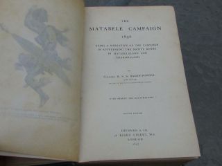 BOER WAR - THE MATABELE CAMPAIGN 1896 BADEN POWELL 13TH HUSSARS HARDBACK BOOK 3