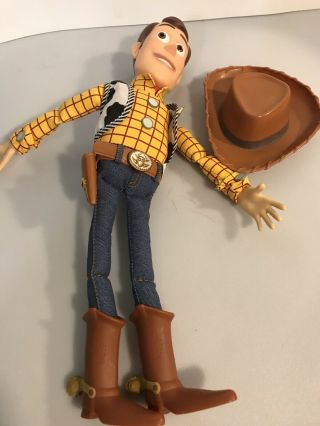 Vintage Toy Story Talking Woody Pull String Doll Disney Pixar 16” - Pristine