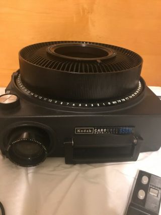 Vintage Kodak Carousel 850h Projector W Power Cord And Remote Fully