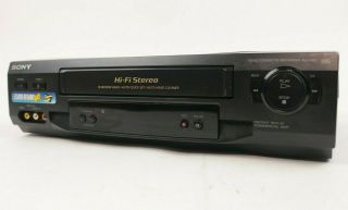 Sony Slv - N51 Hi - Fi 4 Head Vcr Video Vhs Cassette Recorder Player Vintage