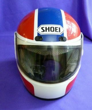 Shoei Snell M85 Motorcycle Helmet Men Size L 7 3/8 - 7 1/2 1980’s Vintage