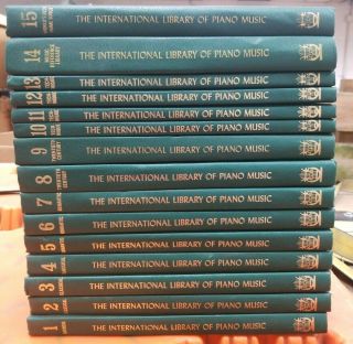 15 Vol.  Set The International Library Of Piano Music 1967.