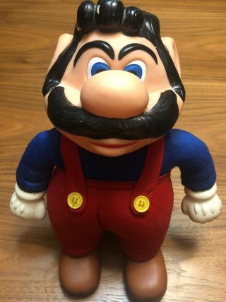 Vintage Applause 1989 Mario Brothers Plush 12 " Vinyl Head Nintendo Figure