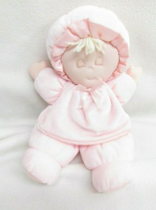 Vtg Eden Pink Baby Doll Soft Sewn Sleeping Satin