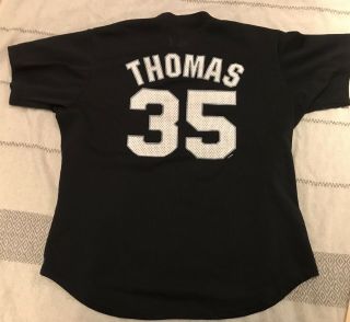 vintage Frank Thomas Jersey Pullover Jersey Majestic Chicago White Sox 2xl Huey 5