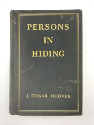 Signed Book J.  Edgar Hoover Fbi Director G Men Investigation Crime Justice Law