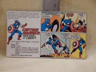 Marvel Vintage Secret Wars CAPTAIN AMERICA Loose Complete w/ cardback bio 4