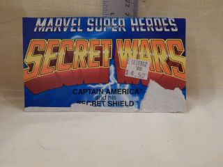 Marvel Vintage Secret Wars CAPTAIN AMERICA Loose Complete w/ cardback bio 5