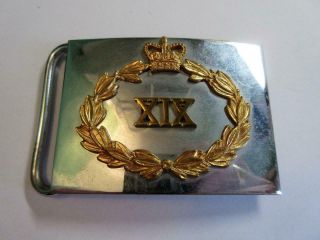Vintage Green Howards Xix Regiment Belt Buckle By Potter Of London