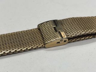 VINTAGE JB CHAMPION MEN ' S GOLD PLATE STAINLESS STEEL ADJUSTABLE WATCH BAND 3