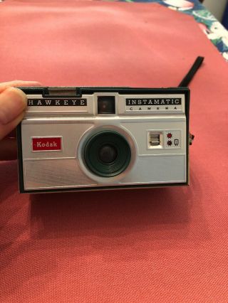 Vintage Kodak Hawkeye Instamatic Camera W/ Strap,  Pre Owned.