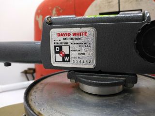 VINTAGE DAVID WHITE INSTRUMENTS DW - 8090 SURVEYING/TRANSIT WITH CASE 2
